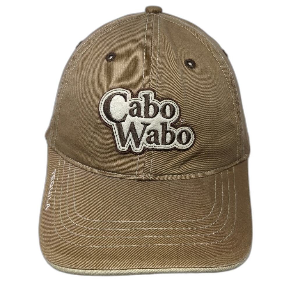 H3 Sportgear Cabo Wabo Tequila Baseball Cap Brown OSFM Strapback Embroidery Hat